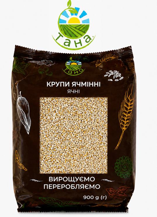 Крупа ячна №1, фасована, 900 г, ТМ «ТАНА».